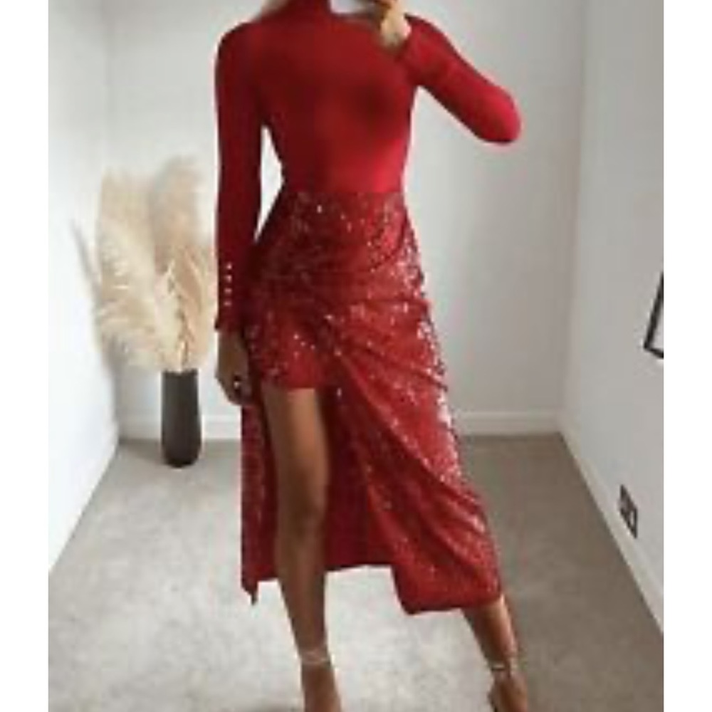Zara sequin velvet skirt - Picture 4 of 4